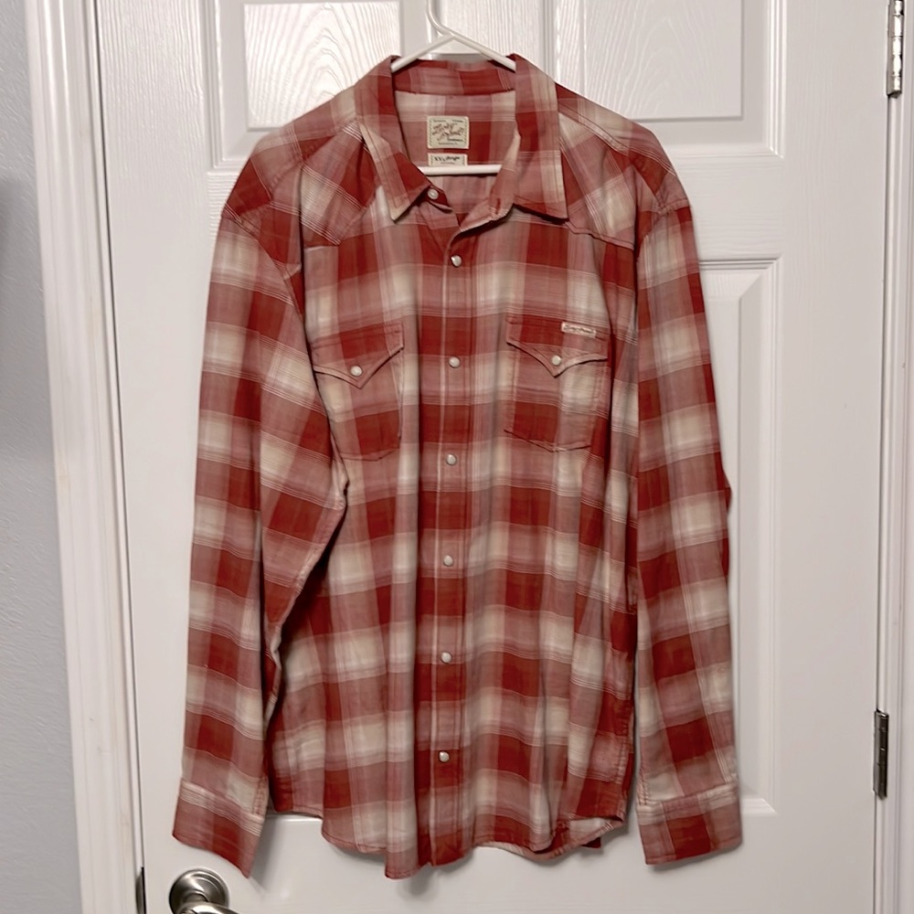 Lucky Brand XXL snap button shirt